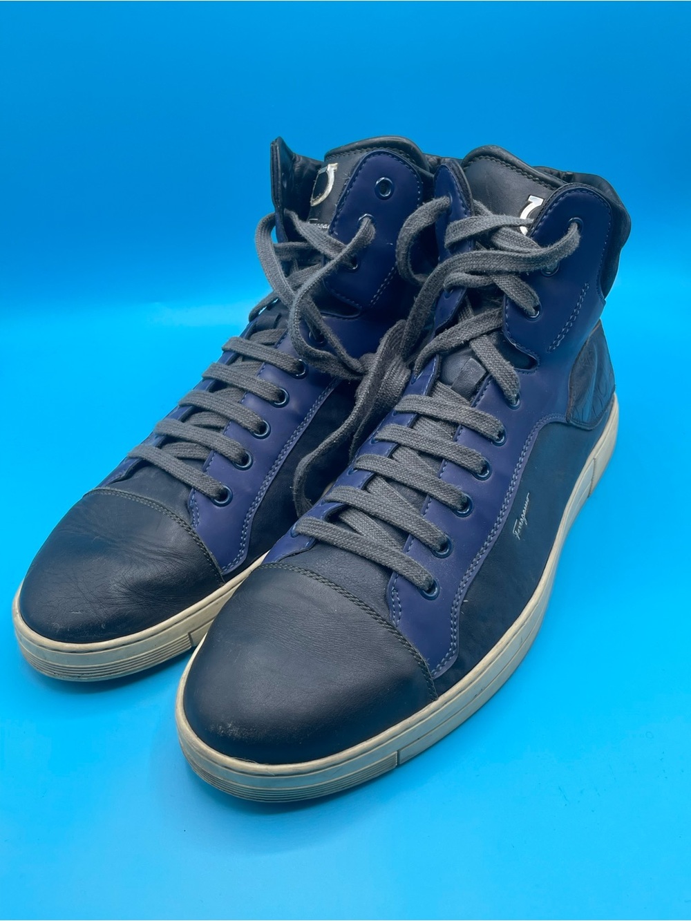Salvatore Ferragamo Stephen High Top Sneakers - Picture 4 of 4